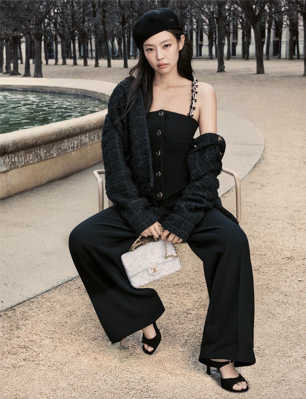 Jennie is the picture of 90s romantic charm as the face of Chanel's Fall-Winter 2025/26 Pre-collection campaign.