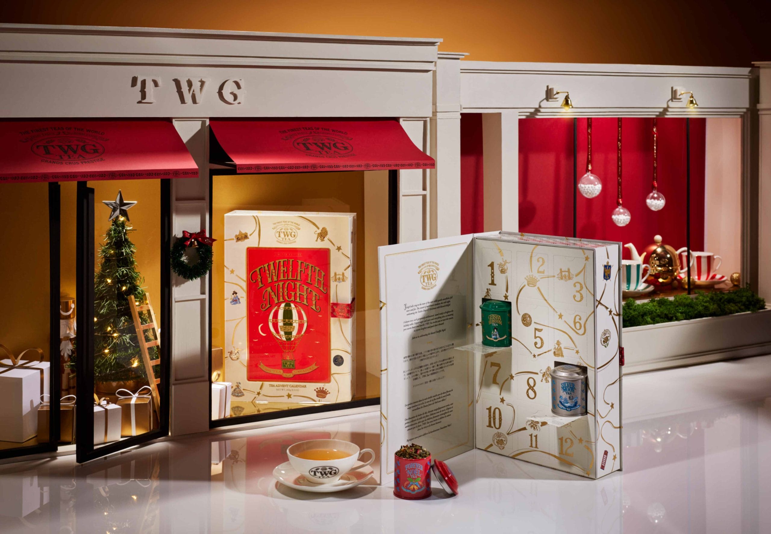 数量限定 TWG TWELFTH NIGHT ADVENT CALENDAR Inside The Twelfth Night Advent Calendar By TWG Tea